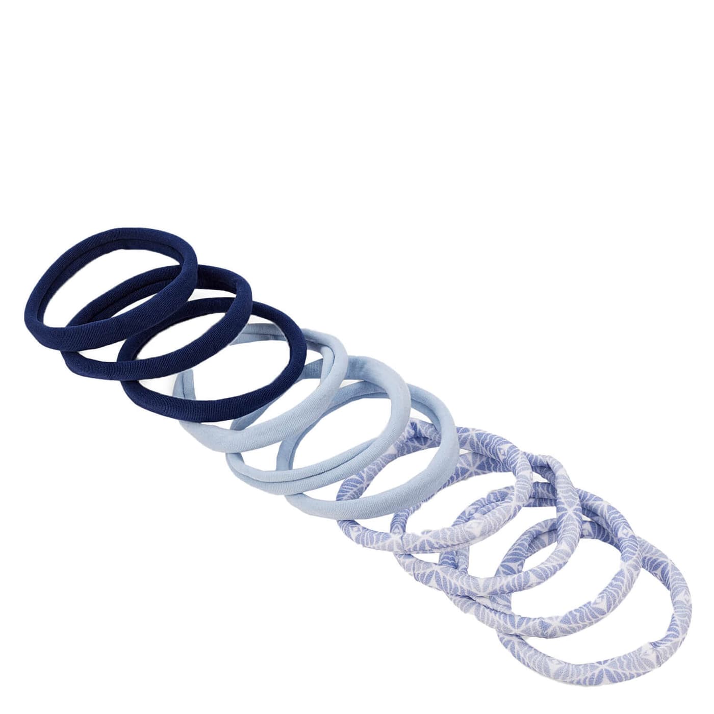 Super soft pony-tail holders, blue