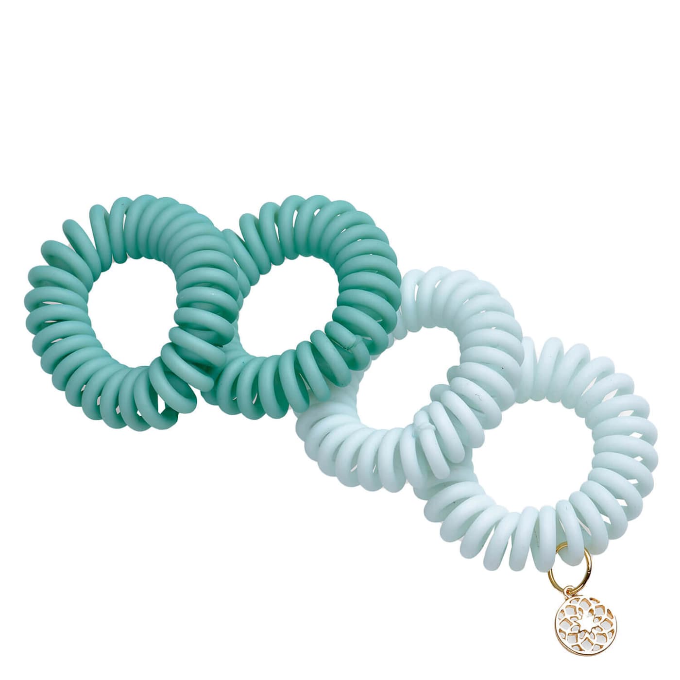 Body Mind and Soul Elastique à Cheveux Spirale Yoga Menthe 4cm