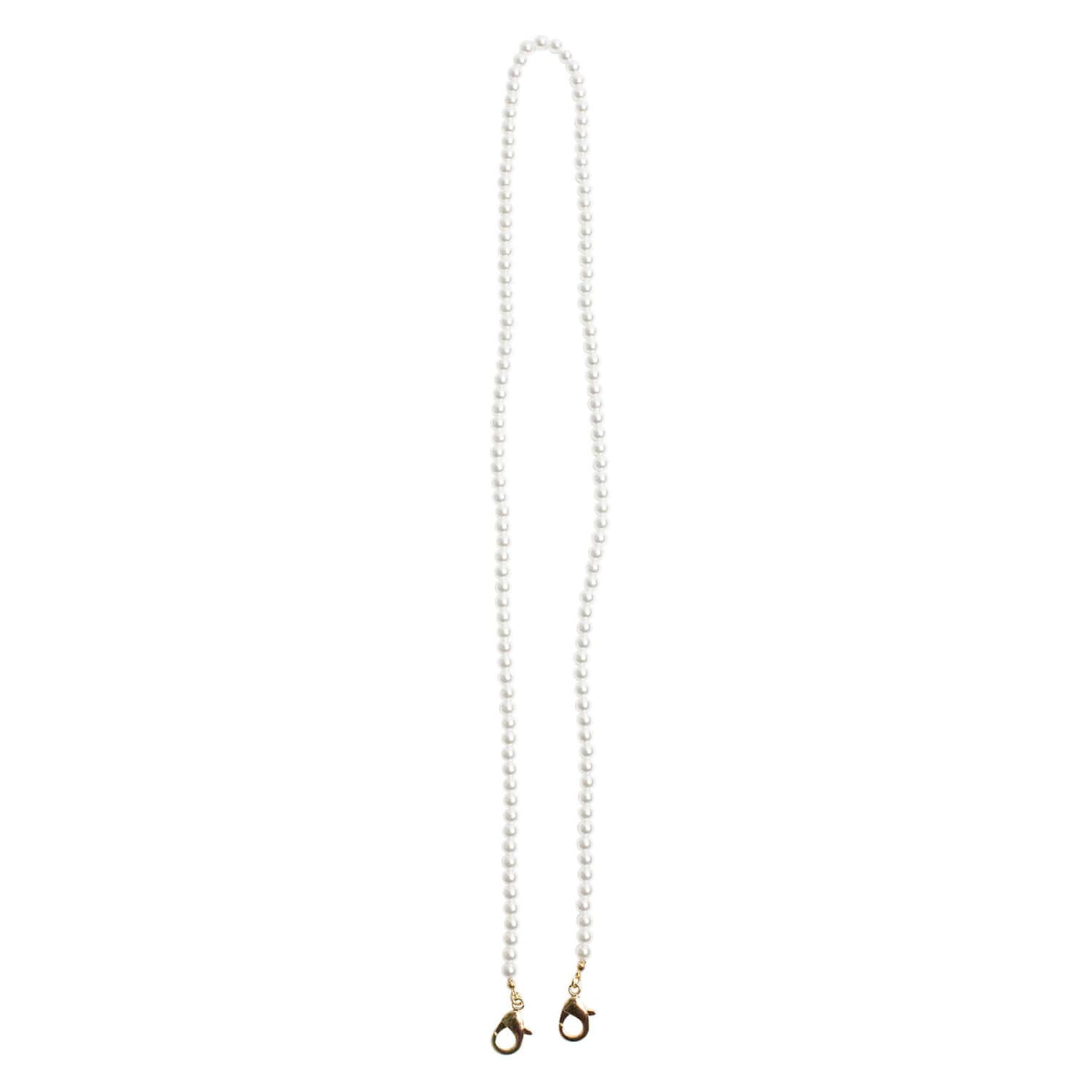 NEQI - Face Mask Chain White Pearls
