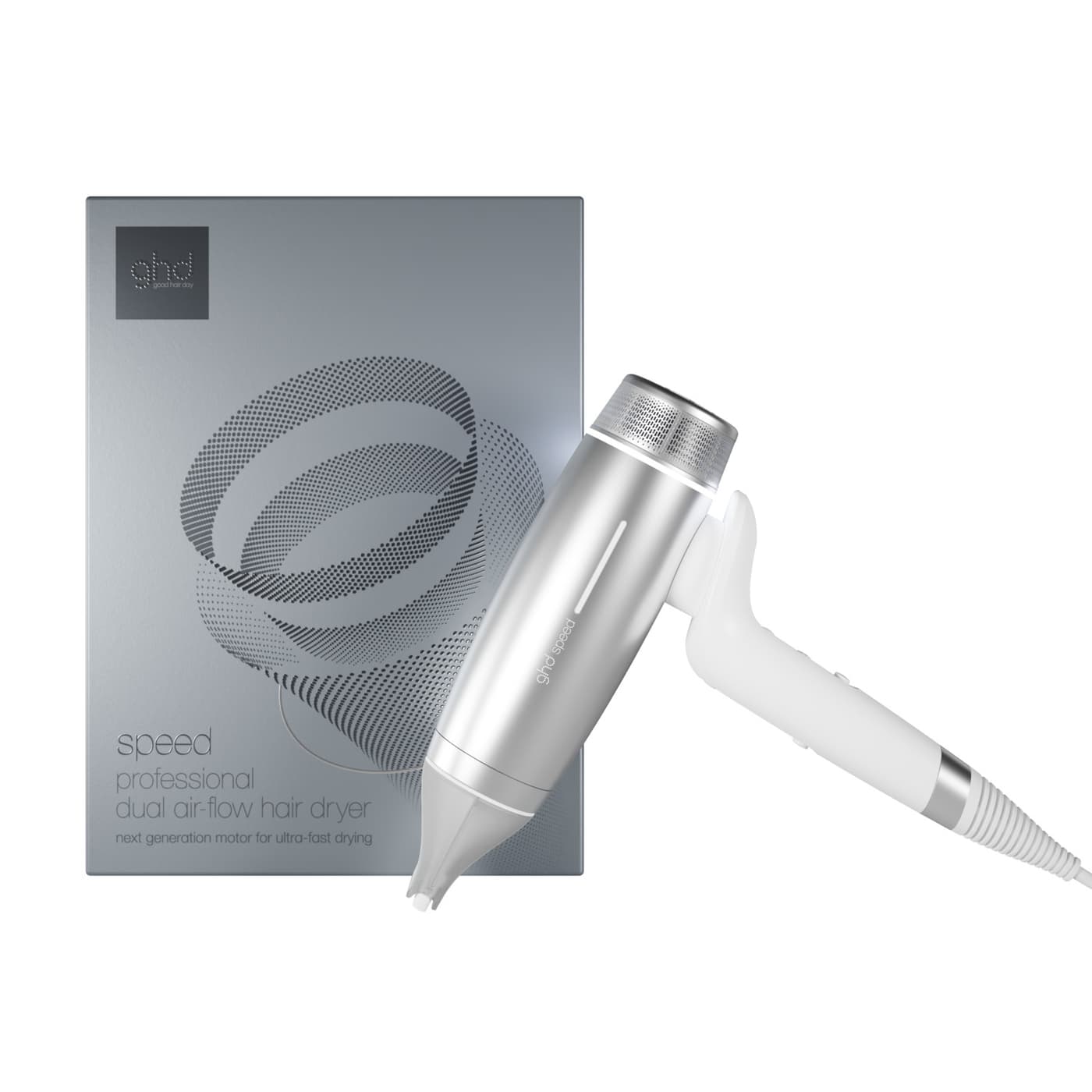 ghd Speed - Dual Airflow Hair Dryer Silberweiss