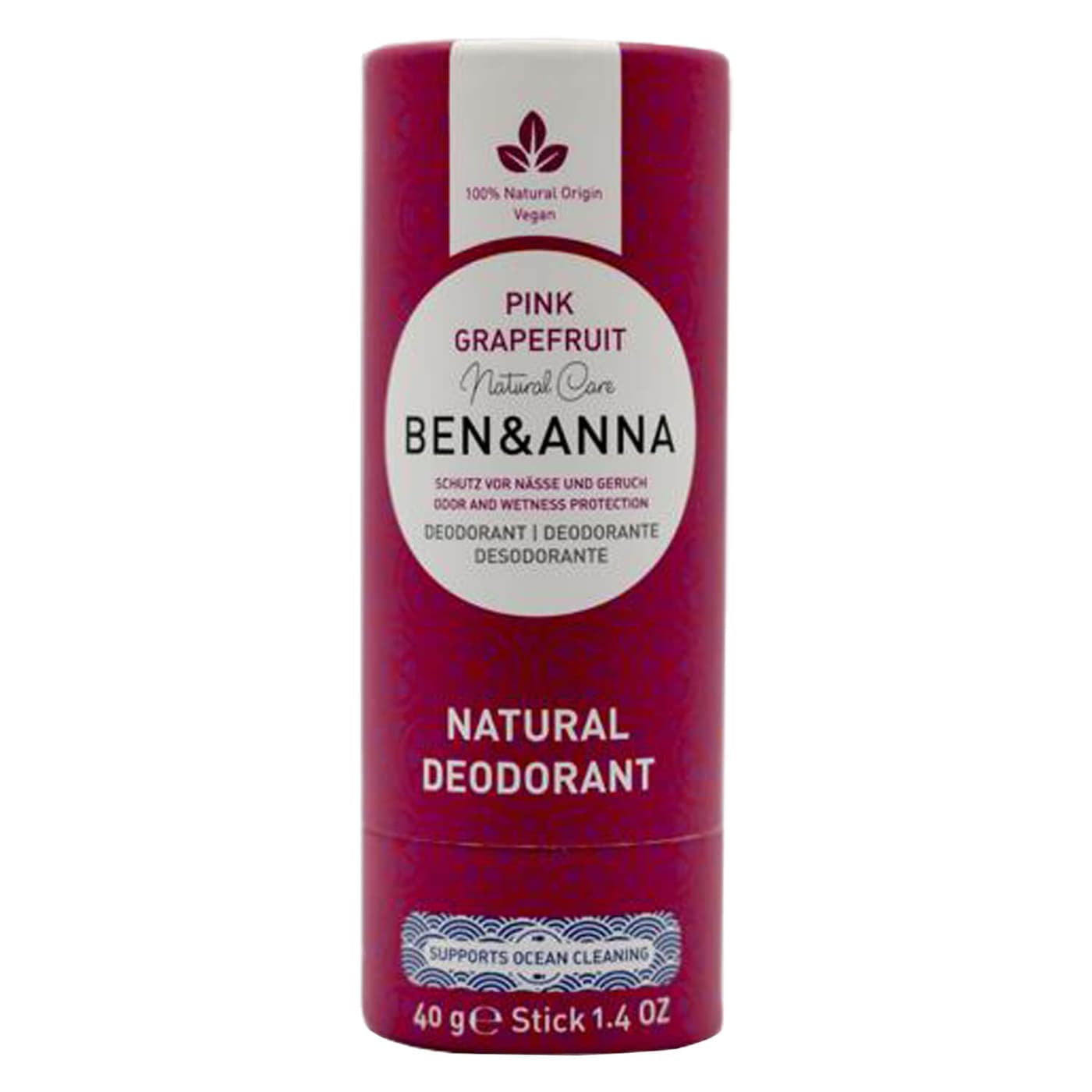 BEN&ANNA - Pink Grapefruit Deo Stick Papertube