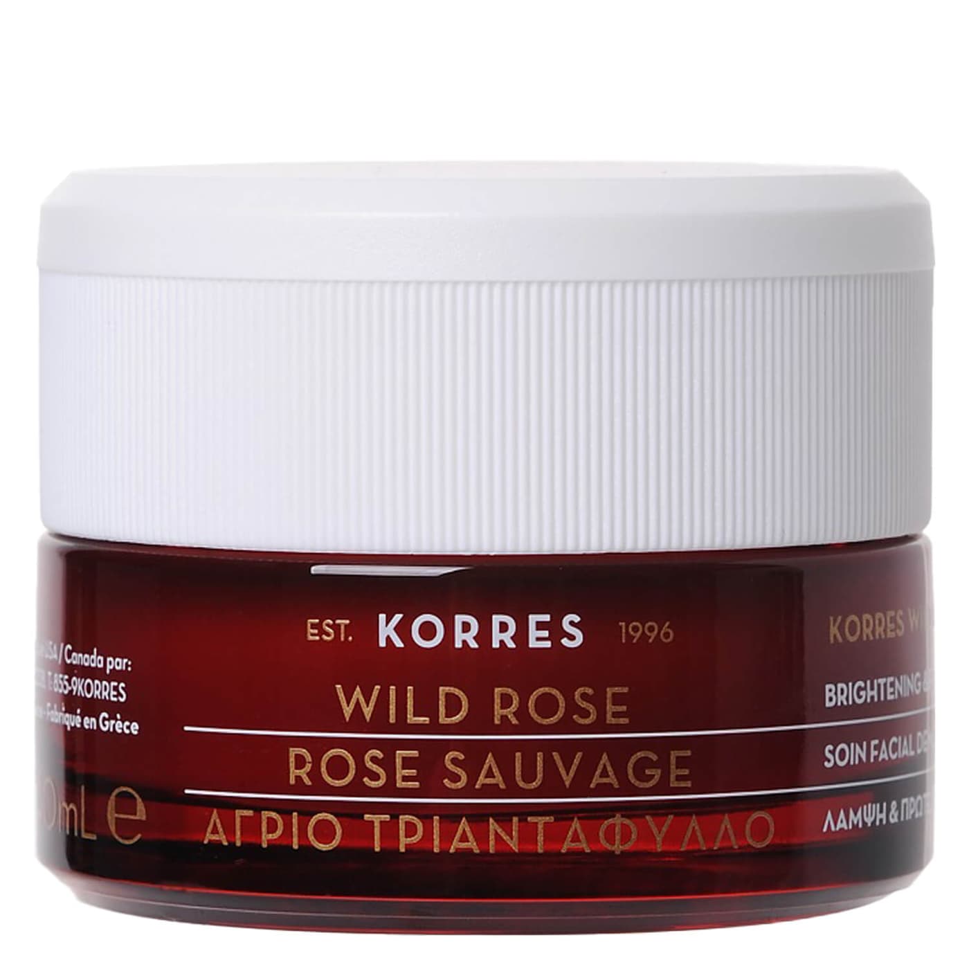 Korres Care - Wild Rose Crème de nuit régénérante pour un teint éclatant et les premières rides