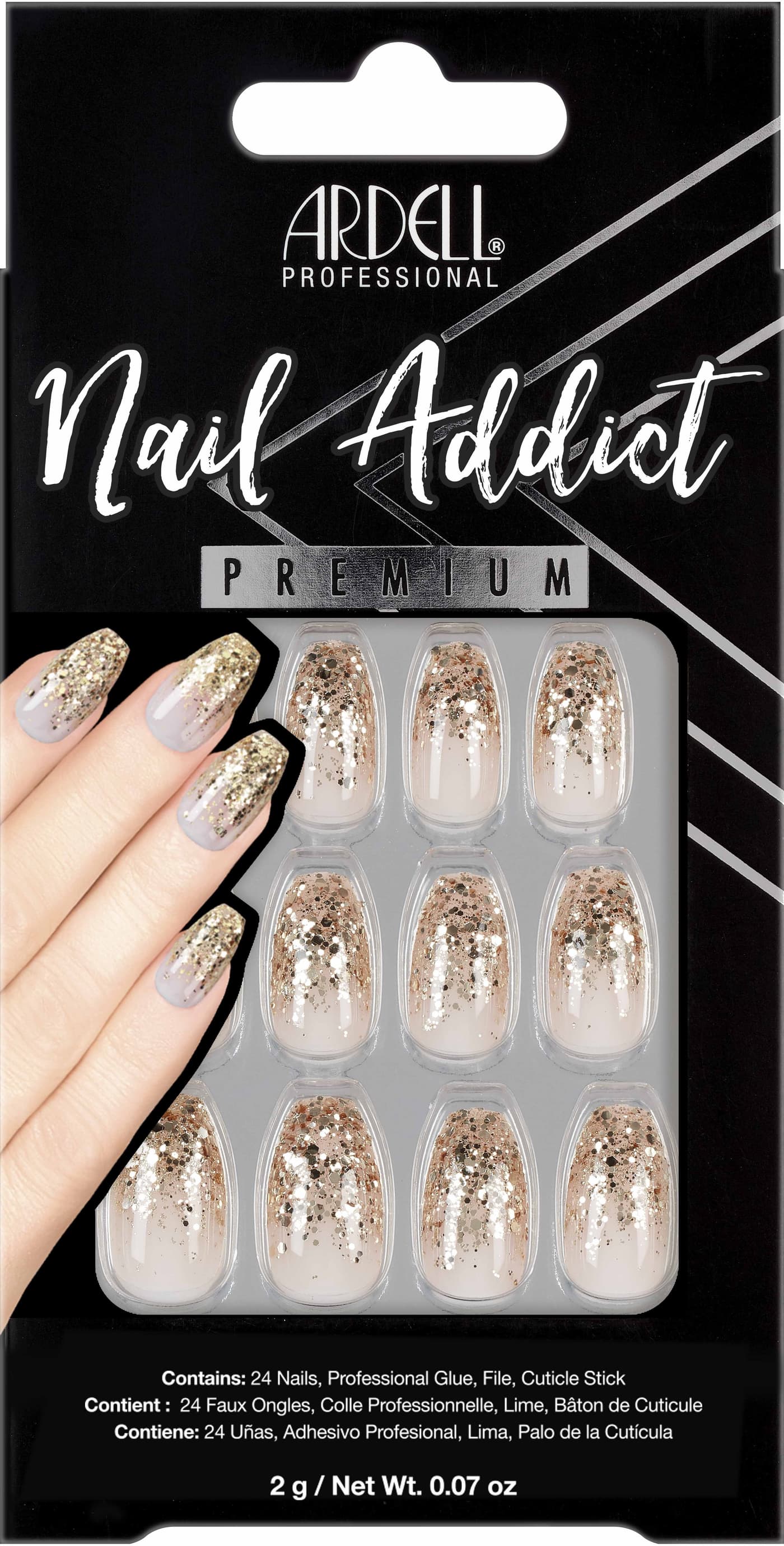 Nail Addict - Premium Nail Set Dripping in Gold