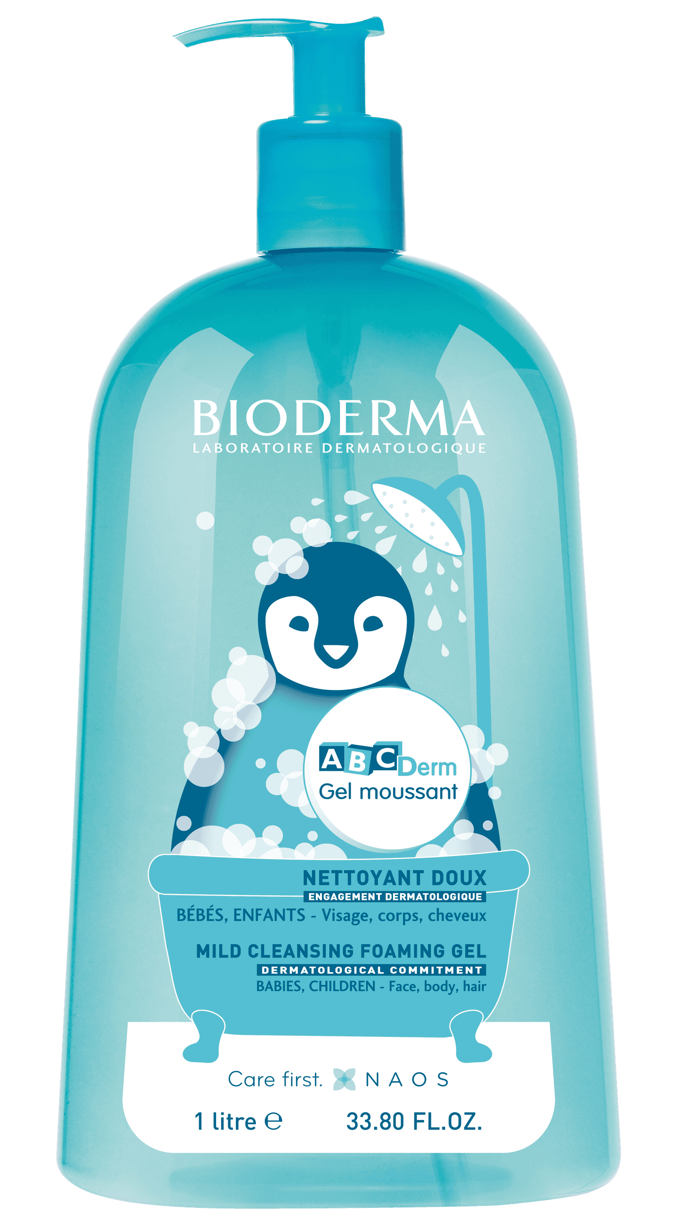 ABCDERM - Moussant Gel nettoyant doux bébés  enfants