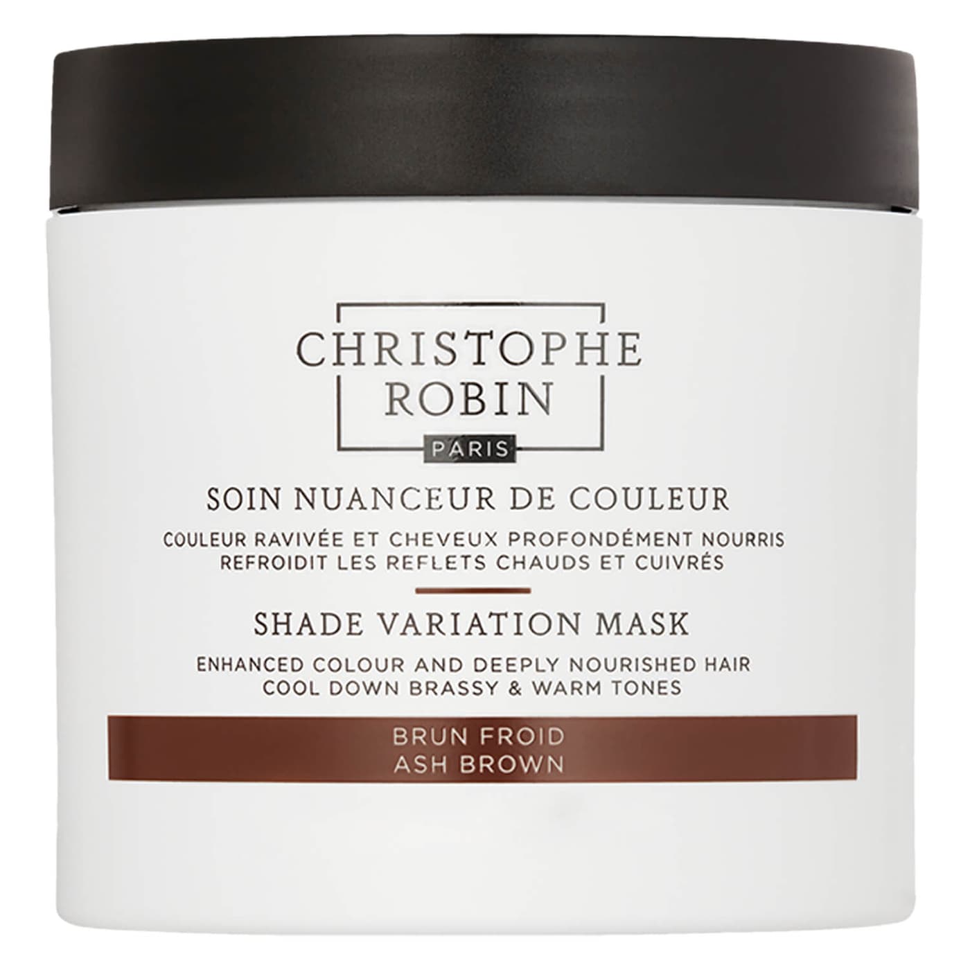 Soin nuanceur de couleur brun froid