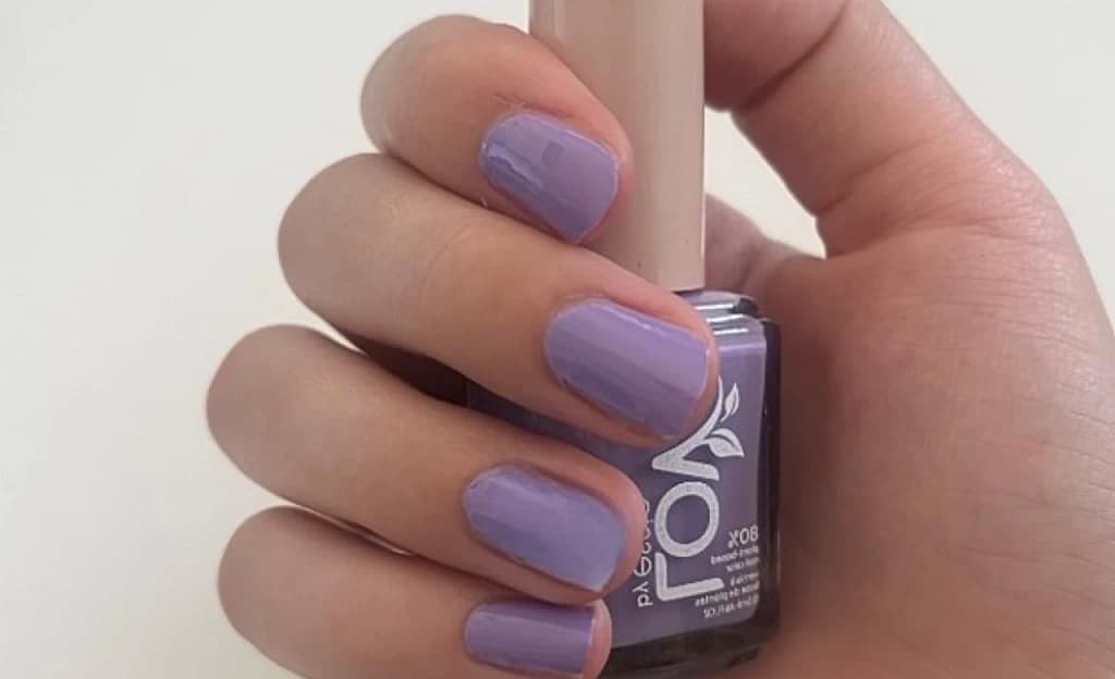 Purple nails with Love by essie
