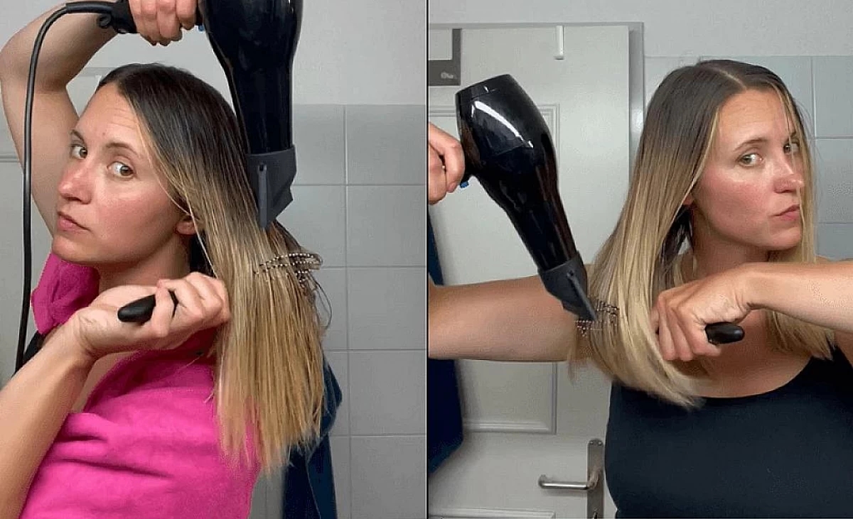Kativa application | Blow-dry smooth