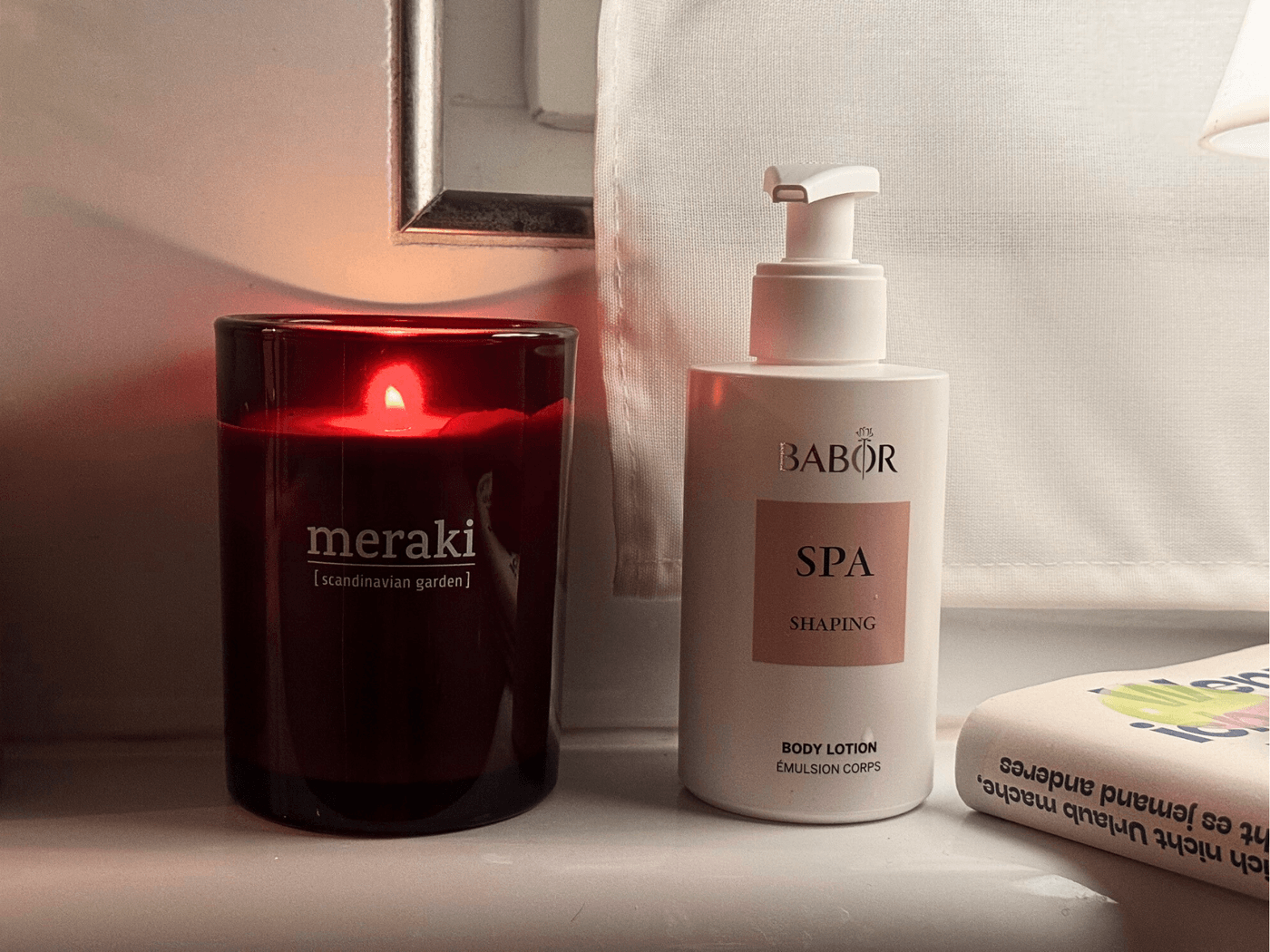 Home Spa mit Kerze von Meraki
