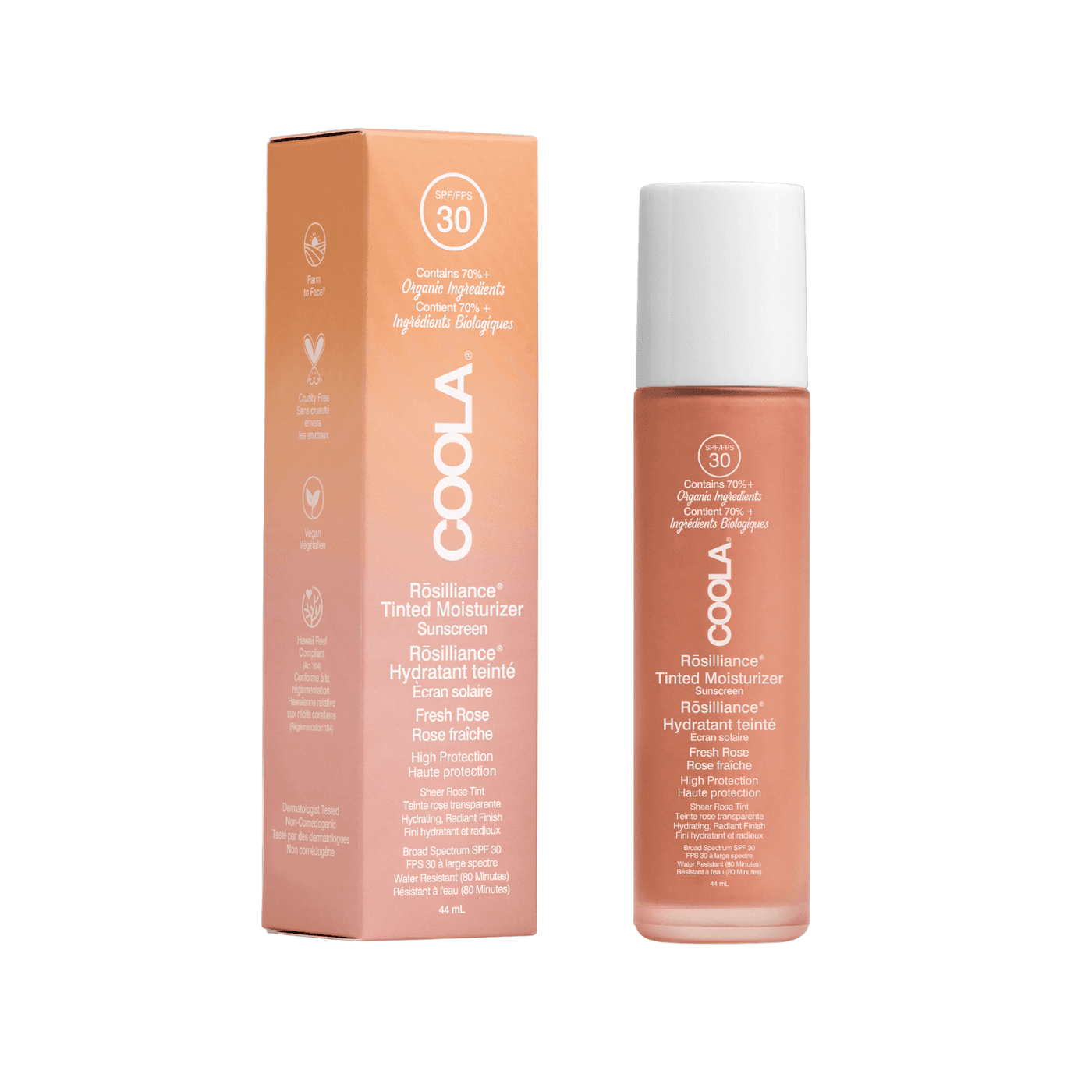 COOLA - Rosilliance Mineral BB+ Cream Tinted Organic Sunscreen SPF 30 Fresh Rose
