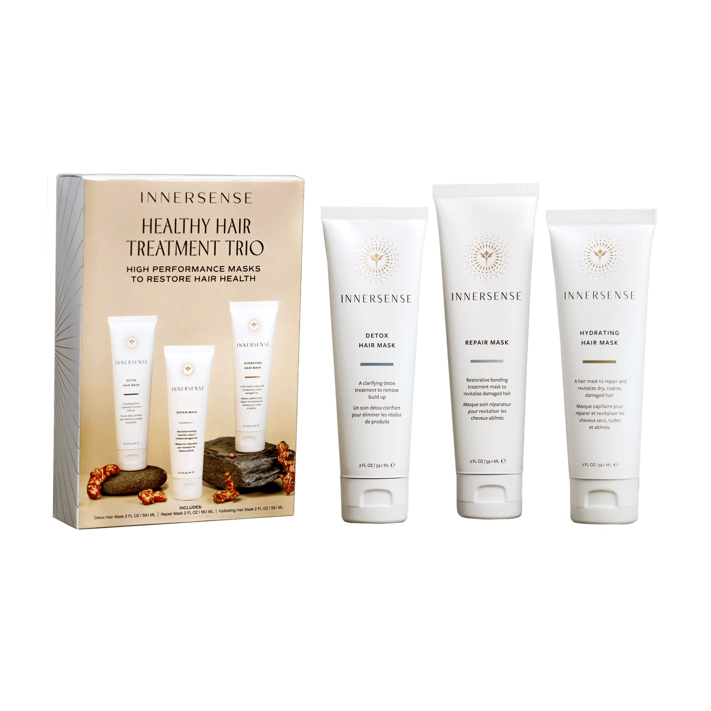 Innersense Xmas - Healthy Hair Treatment Trio Set