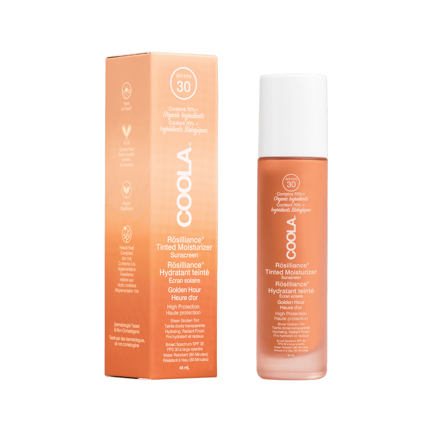 COOLA - Rosilliance Mineral BB+ Cream Tinted Organic Sunscreen SPF 30 Golden Hour