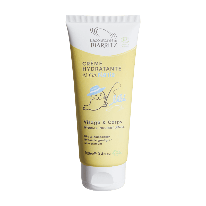 Laboratoires de Biarritz - AN Organic baby face & body moisturiser, fragrance-free - 100ml