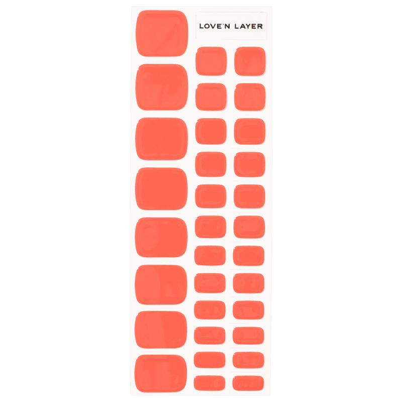 LoveNLayer - Solid Toe Raspberry Red