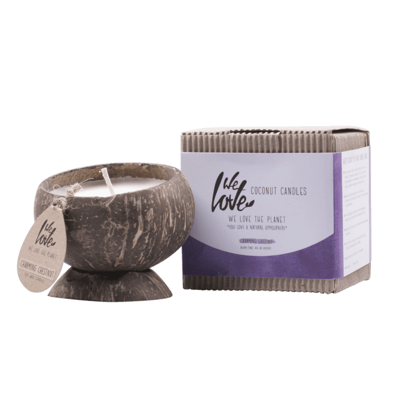 We Love The Planet - WLTP Soy Wax Candle in Coconut Shell Charming Chestnut