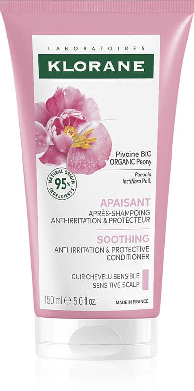 KLORANE Hair - Apaisant Cuir Chevelu Sensible Après-Shampooing Pivoine Bio